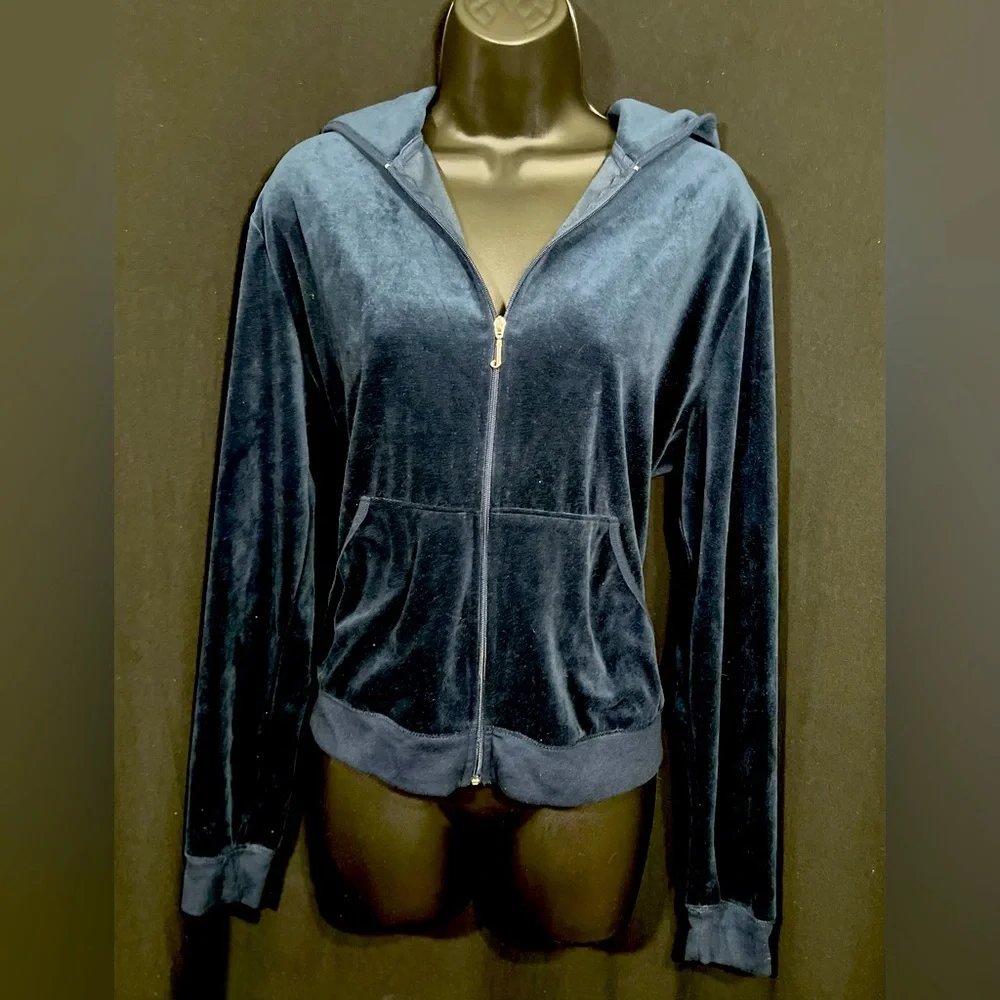 Juicy couture navy blue zip up - Picture 1 of 6